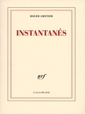 cover image of Instantanés